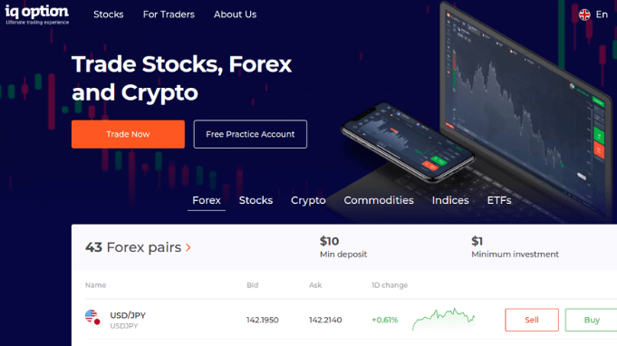 IQ Option one of the best binary optiona brokers.